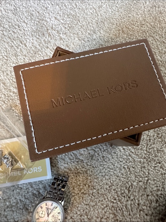 Michael Kors Silver Watch, Pearlized Iridescent Face (see Note in description) main image 6